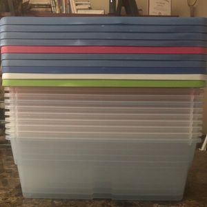 Sterilite Shoe/Craft boxes- Set of 10